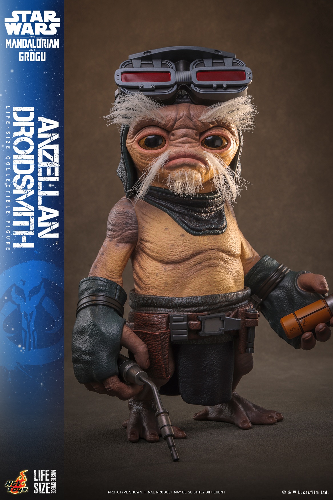 Pre-Order Hot Toys Star Wars Mandalorian & Grogu Movie Anzellan Droidsmith Life Size Figure LMS017